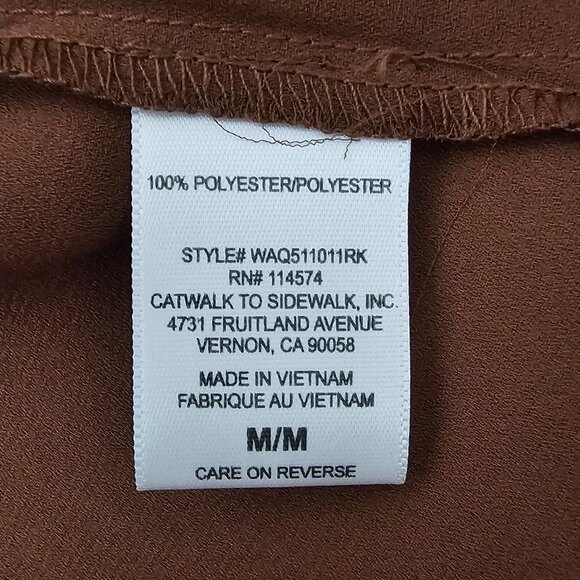 💥Pleione Long Sleeve Button Up Brown Shirt - Picture 6 of 9